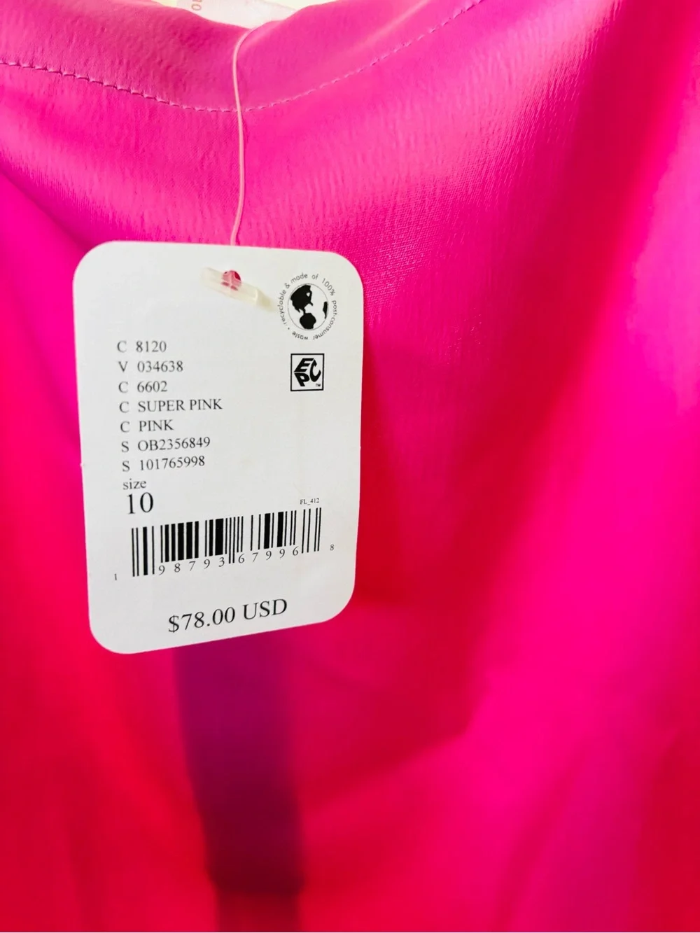 Free People Pink Rosetto Column Maxi Skirt Size 10 - Picture 10 of 10